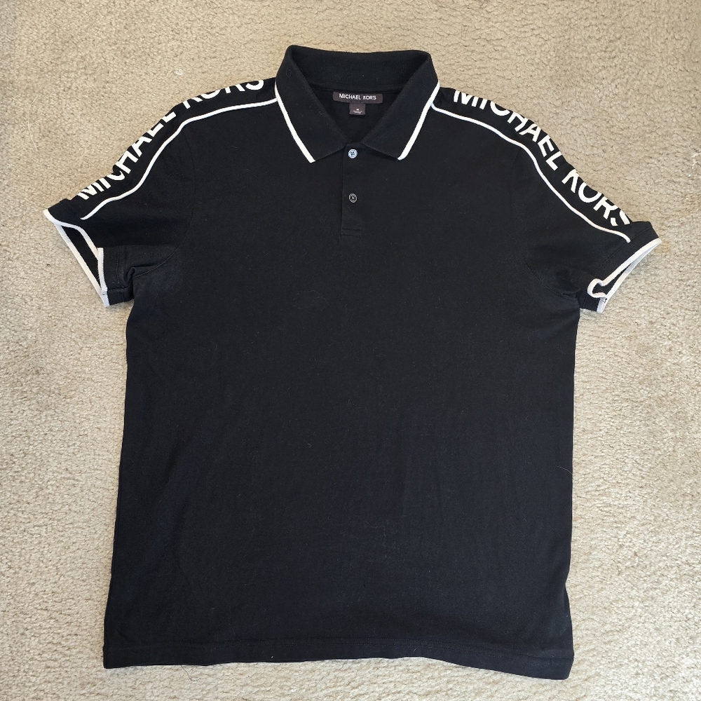 Michael Kors Black Polo with White Trim